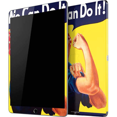 Rosie The Riveter Vintage War Poster iPad Skins
