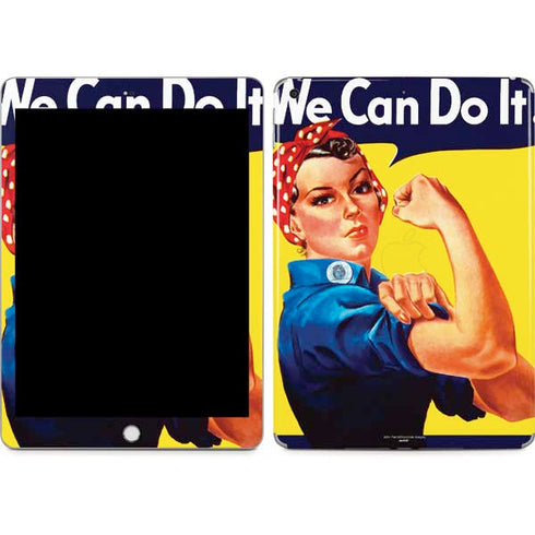 Rosie The Riveter Vintage War Poster Apple iPad Skin