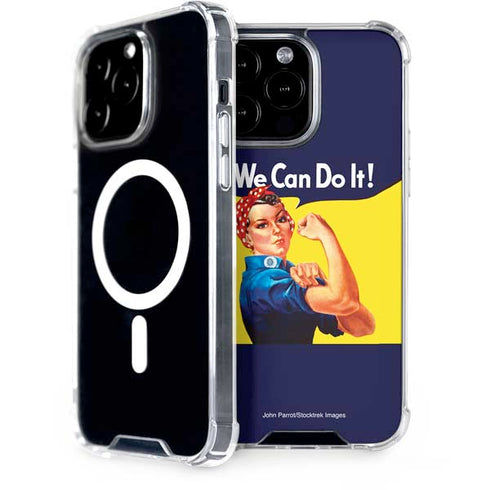 Rosie The Riveter Vintage War Poster iPhone Cases