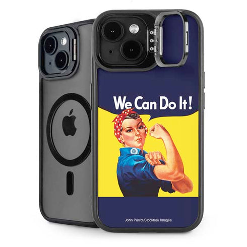 Rosie The Riveter Vintage War Poster iPhone 14 Plus Kickstand Case