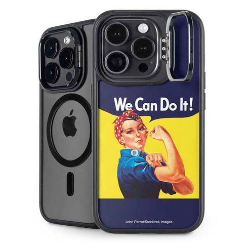Rosie The Riveter Vintage War Poster iPhone 14 Pro Kickstand Case