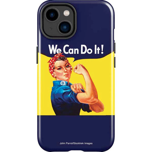 Rosie The Riveter Vintage War Poster iPhone 15 Impact Case