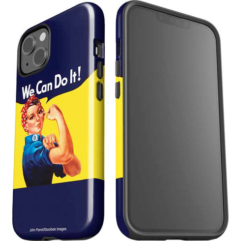 Rosie The Riveter Vintage War Poster iPhone 15 Impact Case