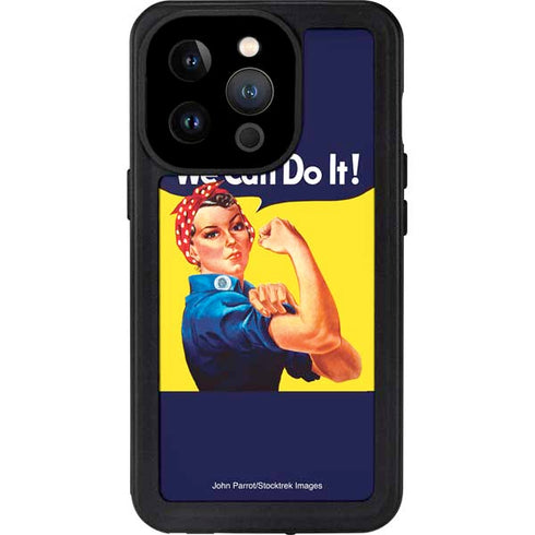 Rosie The Riveter Vintage War Poster iPhone 15 Pro Waterproof Case