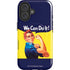 Rosie The Riveter Vintage War Poster iPhone 16 Magsafe Impact Case
