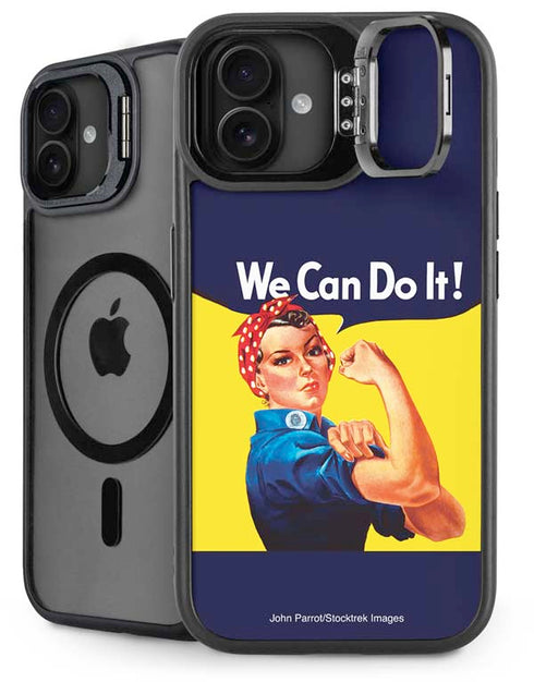 Rosie The Riveter Vintage War Poster iPhone 16 Plus Kickstand Case