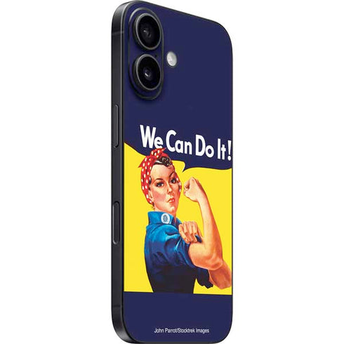 Rosie The Riveter Vintage War Poster iPhone 16 Plus Skin