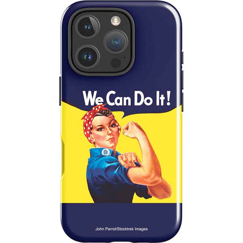 Rosie The Riveter Vintage War Poster iPhone 16 Pro Impact Case