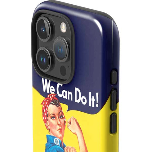 Rosie The Riveter Vintage War Poster iPhone 16 Pro Impact Case
