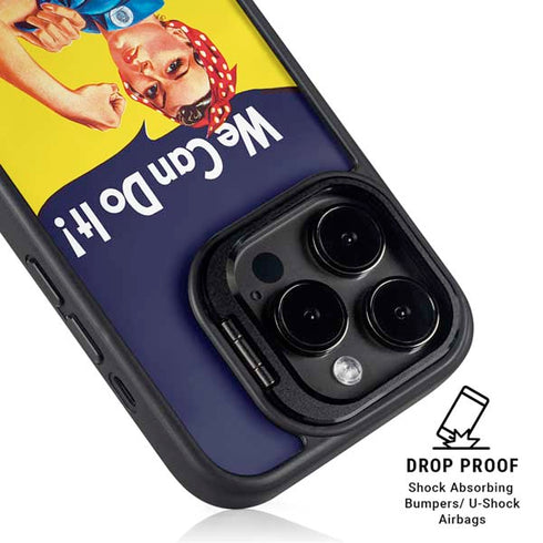 Rosie The Riveter Vintage War Poster iPhone 16 Pro Kickstand Case