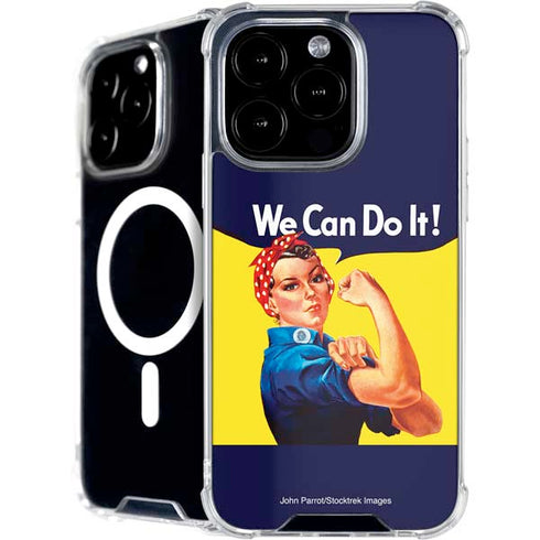 Rosie The Riveter Vintage War Poster iPhone 16 Pro MagSafe Case