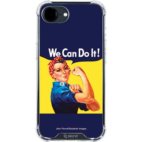 Rosie The Riveter Vintage War Poster iPhone 16e Clear Case