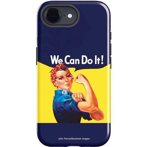 Rosie The Riveter Vintage War Poster iPhone 16e Impact Case