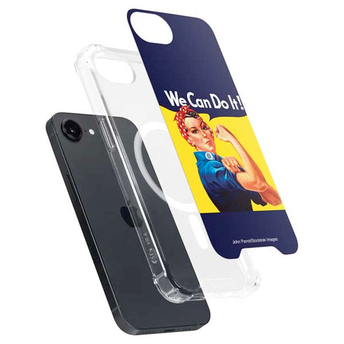 Rosie The Riveter Vintage War Poster iPhone 16e MagSafe Case