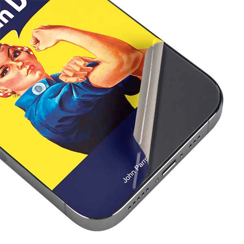 Rosie The Riveter Vintage War Poster iPhone 16e Skin