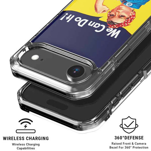 Rosie The Riveter Vintage War Poster iPhone 17 Air Clear Case