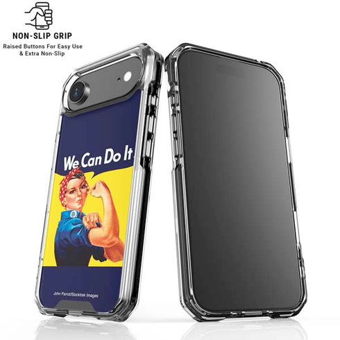 Rosie The Riveter Vintage War Poster iPhone 17 Air Clear Case