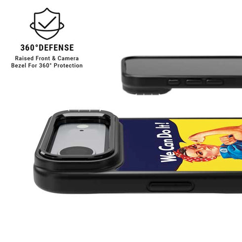 Rosie The Riveter Vintage War Poster iPhone 17 Air Kickstand Case