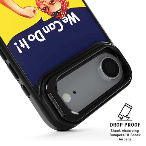 Rosie The Riveter Vintage War Poster iPhone 17 Air Kickstand Case