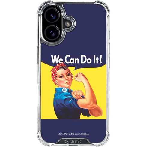Rosie The Riveter Vintage War Poster iPhone 17 Clear Case