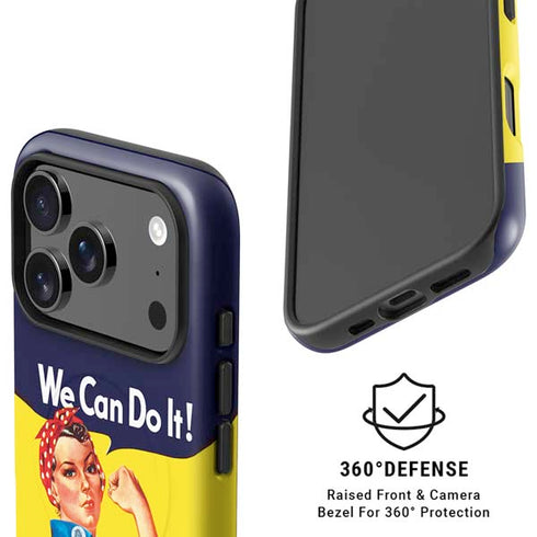Rosie The Riveter Vintage War Poster iPhone 17 Pro Magsafe Impact Case