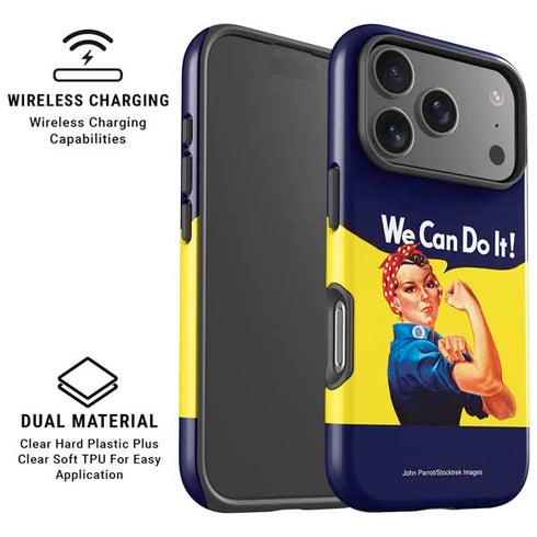 Rosie The Riveter Vintage War Poster iPhone 17 Pro Magsafe Impact Case