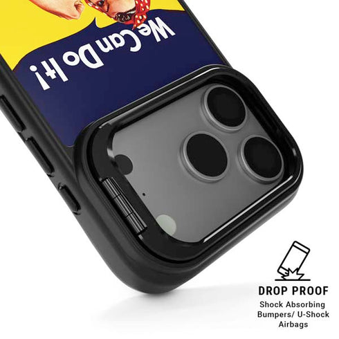 Rosie The Riveter Vintage War Poster iPhone 17 Pro Max Kickstand Case