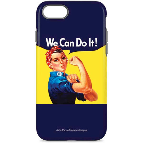 Rosie The Riveter Vintage War Poster iPhone Cases