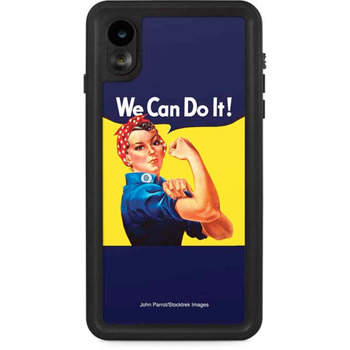 Rosie The Riveter Vintage War Poster iPhone Cases