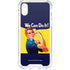 Rosie The Riveter Vintage War Poster iPhone XS Clear Case