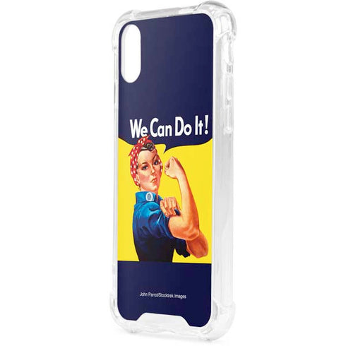 Rosie The Riveter Vintage War Poster iPhone XS Clear Case