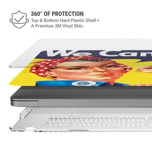 Rosie The Riveter Vintage War Poster MacBook Cases