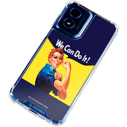 Rosie The Riveter Vintage War Poster Moto G 5G (2024) Clear Case