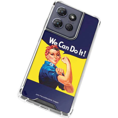Rosie The Riveter Vintage War Poster Moto G Power 5G (2025) Clear Case