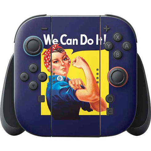 Rosie The Riveter Vintage War Poster Nintendo Switch 2 (2025) Joy-Con Controller Skin