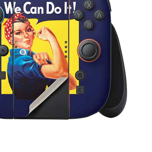 Rosie The Riveter Vintage War Poster Nintendo Switch 2 (2025) Joy-Con Controller Skin