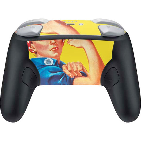 Rosie The Riveter Vintage War Poster Nintendo Switch 2 (2025) Pro Controller Skin