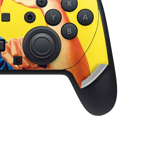 Rosie The Riveter Vintage War Poster Nintendo Switch 2 (2025) Pro Controller Skin