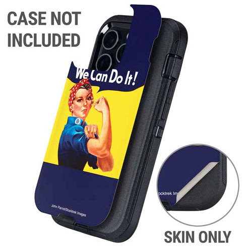 Rosie The Riveter Vintage War Poster Otterbox Defender iPhone Skin