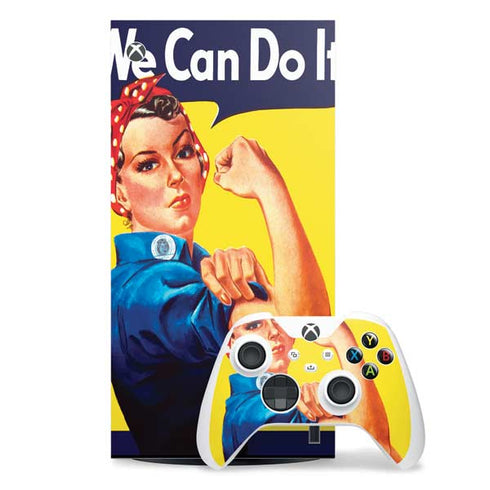 Rosie The Riveter Vintage War Poster Xbox Series X Skins
