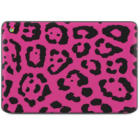 Rosy Leopard HP Chromebook Skin