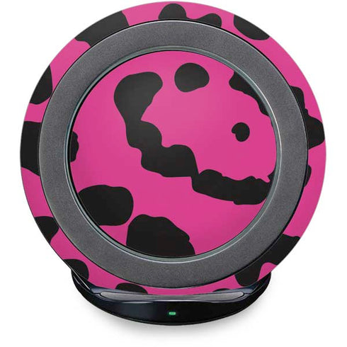 Rosy Leopard Fast Charge Wireless Charging Stand Skin