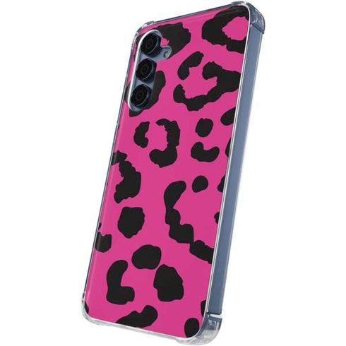 Rosy Leopard Galaxy A35 5G Clear Case