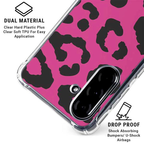 Rosy Leopard Galaxy A36 5G Clear Case