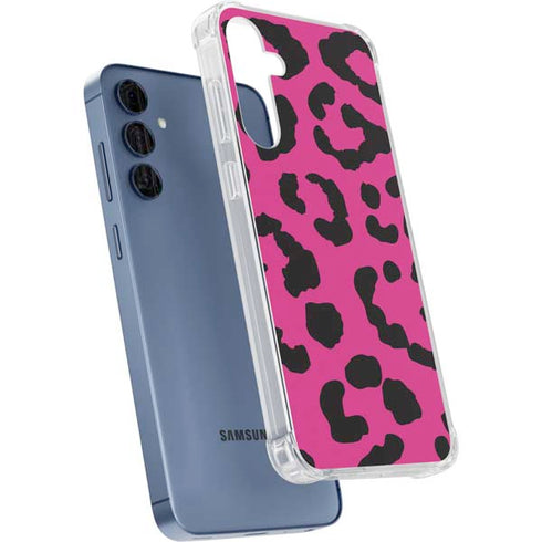 Rosy Leopard Galaxy A55 5G Clear Case