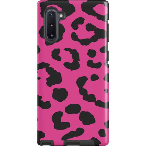 Rosy Leopard Galaxy Cases