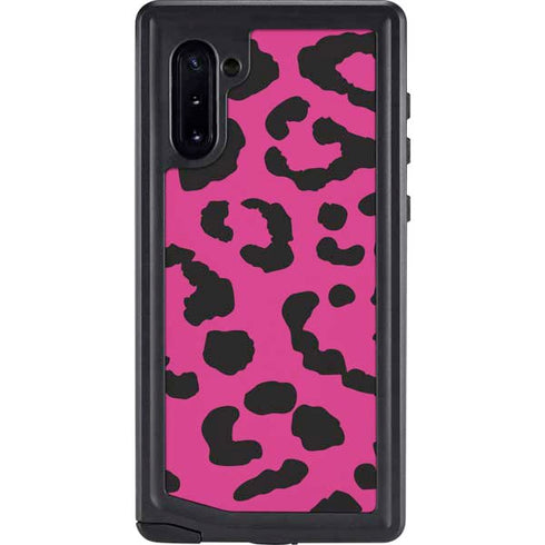 Rosy Leopard Galaxy Cases