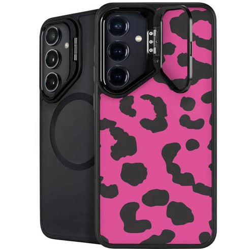 Rosy Leopard Galaxy S25 Plus Kickstand Case