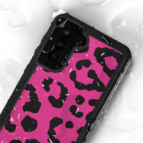 Rosy Leopard Galaxy S24 Plus Waterproof Case