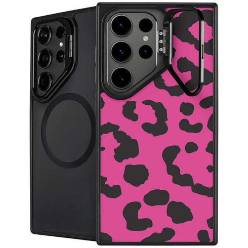Rosy Leopard Galaxy Cases
